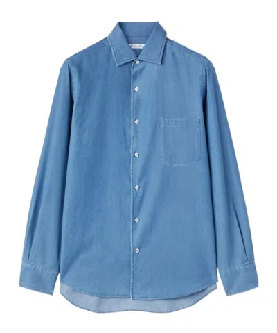 Loro Piana Denim Shirt In Blue