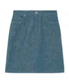 Loro Piana Denim Skirt In Blue