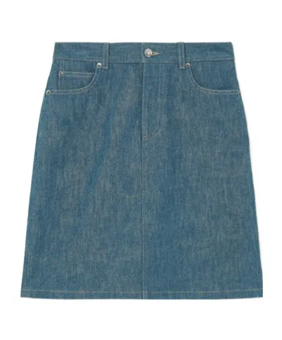 Loro Piana Denim Skirt In Blue