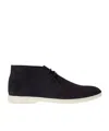 Loro Piana Desert Walk Boot In Navy Blue