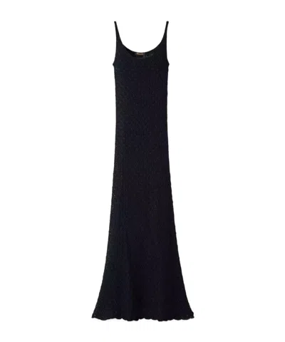 Loro Piana Digha Slip Dress In Black