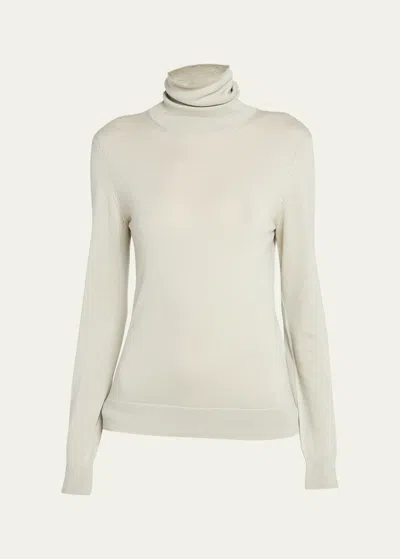 Loro Piana Dolce Vita Cashmere Turtleneck In 50x6 Wasabi Powde