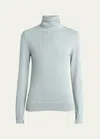 Loro Piana Dolce Vita Cashmere Turtleneck In 510w Minty Breeze