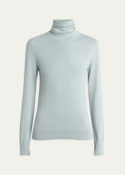 Loro Piana Dolce Vita Cashmere Turtleneck In 510w Minty Breeze