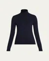 Loro Piana Dolce Vita Cashmere Turtleneck In Blue