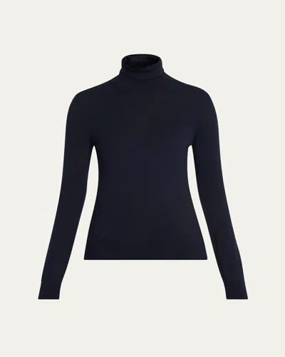 Loro Piana Dolce Vita Cashmere Turtleneck In Blue
