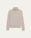 Loro Piana Dolce Vita Cashmere Turtleneck In Grey Birch