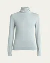 Loro Piana Dolce Vita Cashmere Turtleneck In Minty Breeze