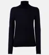 Loro Piana Neo Piuma Cashmere Turtleneck Top In Blue