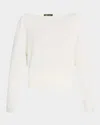 Loro Piana Dora Baltea Boat-neck Silk-cotton Sweater In 1511 Thrush