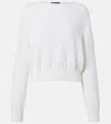 Loro Piana Dora Baltea Silk And Cotton Sweater In White