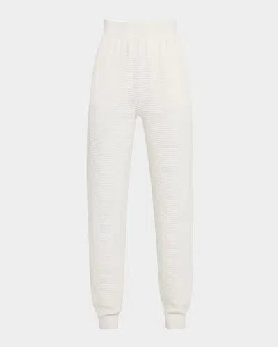 Loro Piana Dora Baltea Silk-cotton Jogger Trousers In 1511 Thrush