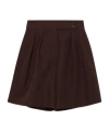 Loro Piana Dorin Pleated Bermuda Silk Shorts