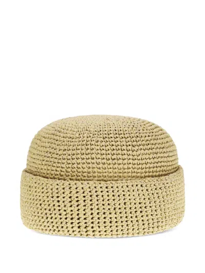 Loro Piana Doroteo Crochet-knit Beanie Hat In Neutral