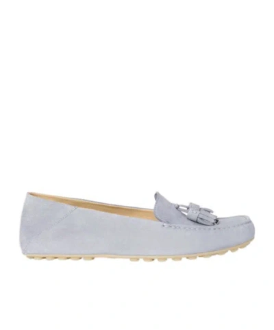 Loro Piana Dot Sole Walk Mokasin Shoes In Zircon Color