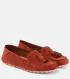 Loro Piana Round Head Business Dress Shoes In Cinnamon Bark