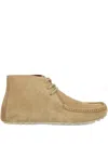 Loro Piana Dot Walk Suede Chukka Boots In Neutral
