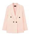 Loro Piana Blazer Genny Aus Leinen Und Wolle In Fluffy Pink