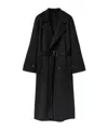 Loro Piana Double-breasted Coat In Black