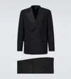 LORO PIANA DOUBLE-BREASTED WOOL AND SILK SUIT