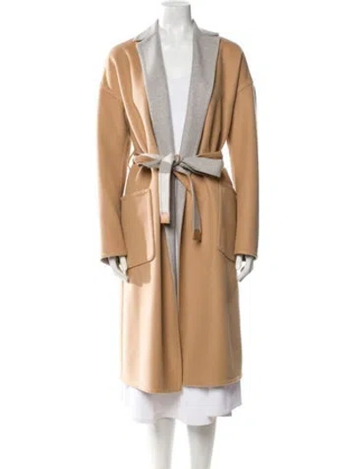 Pre-owned Loro Piana Double Face Cashmere Trench Coat In Neutral