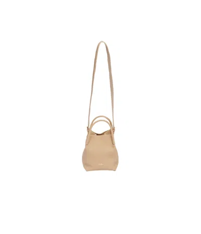 Loro Piana Double-handle Bucket Bag In Nude