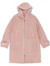 Loro Piana Double-sided Sheepskin Coat In 粉色