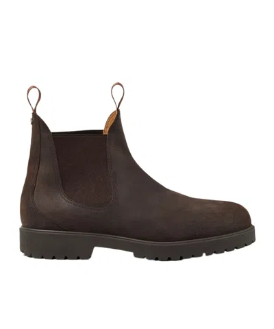 Loro Piana Dover Walk Men's Chelsea Boots In Brown