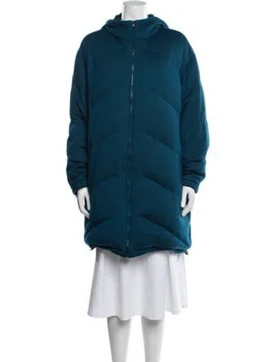 Pre-owned Loro Piana Down Coat In Blue