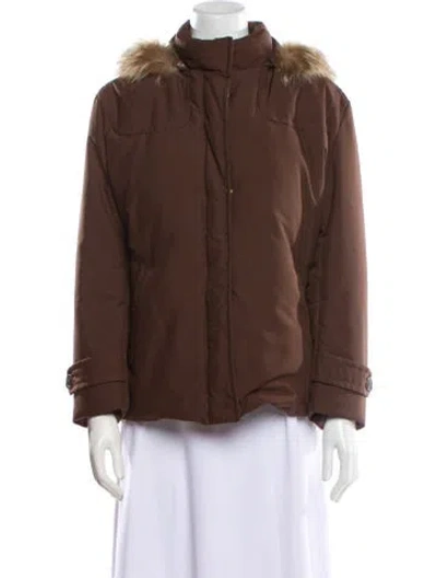 Pre-owned Loro Piana Down Coat In Brown