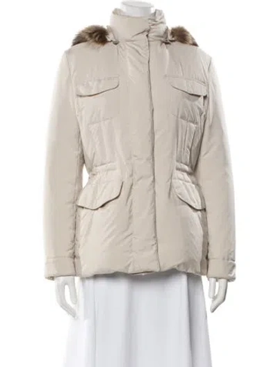 Pre-owned Loro Piana Down Coat In Neutral
