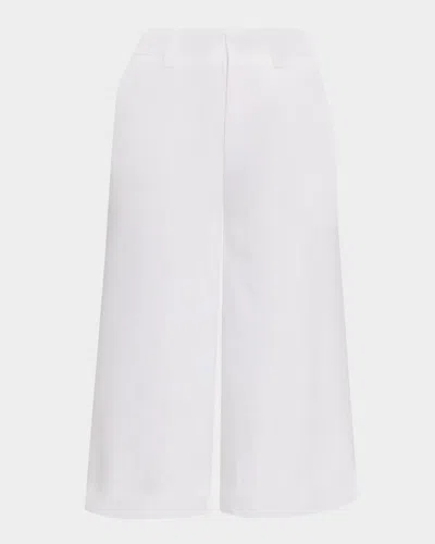 Loro Piana Drake Antigua Linen Wide-leg Culotte Trousers