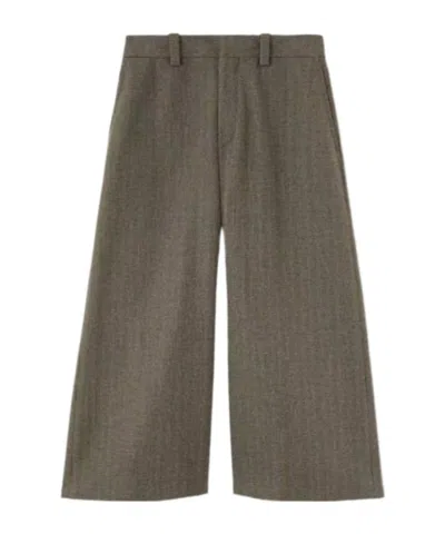 Loro Piana Drake Tweed Casual Pants In Gray