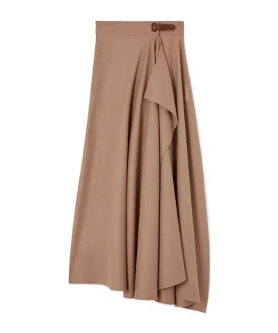 Loro Piana Draped Skirt In Nude