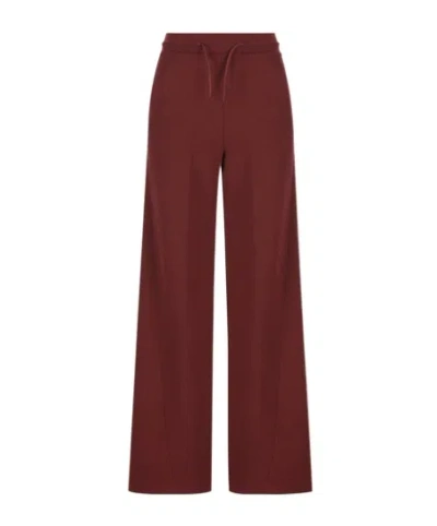 Loro Piana Drawstring Athletic Pants In Burgundy