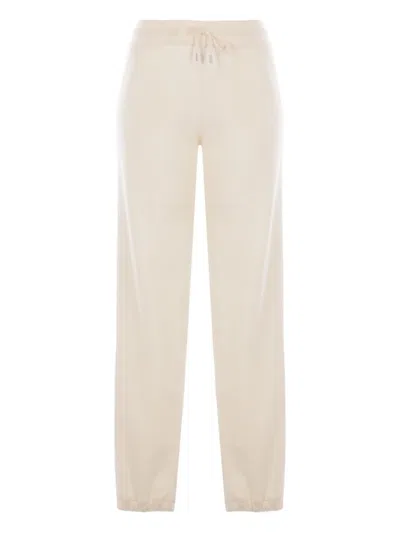 Loro Piana Drawstring-cuffed Cashmere Trousers In Neutral