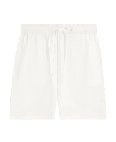 Loro Piana Drawstring Lacing Shorts In Bright White