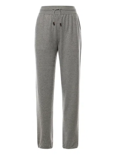Loro Piana Drawstring Track Pants In Gray