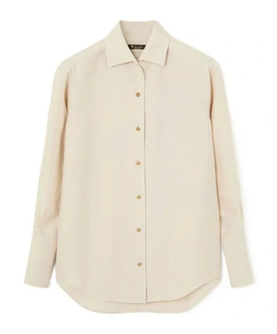 Loro Piana Dunia Shirt In Milky Amber