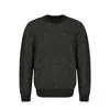 Loro Piana Textured Knit Dunstan Sweater With Ribbed Trims In Black