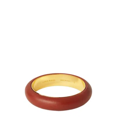 Loro Piana Duo Bangle Bracelet In Deep Kummel/jewel Sun Gold