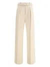 Loro Piana Edward Belted Trousers In Multi