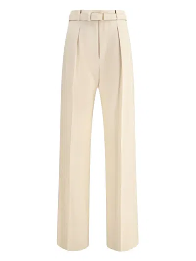 LORO PIANA EDWARD BELTED TROUSERS