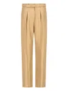 Loro Piana Edward Raw Tussah Silk Trousers In Beige
