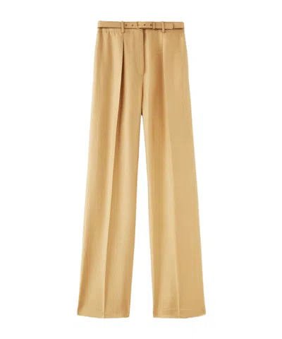 Loro Piana Edward Pleated Casual Pants In Nude