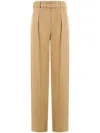 Loro Piana Edward Raw Tussah Silk Trousers In Neutrals