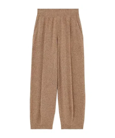 Loro Piana Elastic Waist Casual Pants In Brown