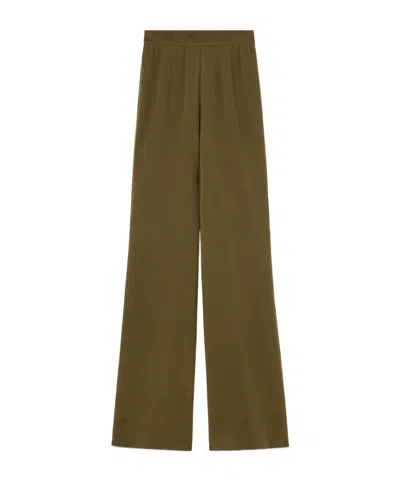 Loro Piana Elastic Waist Casual Pants In Fern Meadow