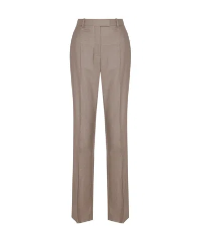 Loro Piana Elastic Waist Casual Pants In Gray
