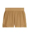 Loro Piana Elastic Waist Shorts In Nude